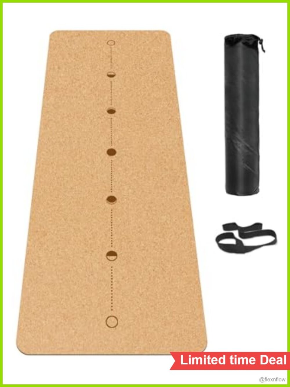 Cork Yoga Mat TPE Non-Slip Fitness Mat for Yoga & Home Workout